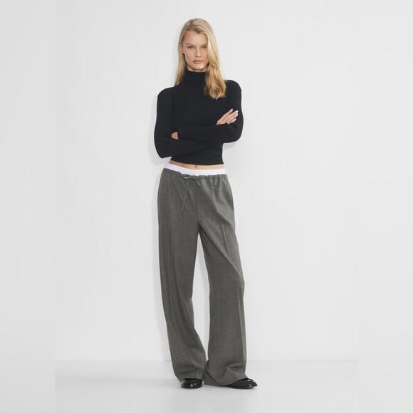 Aritzia Pants - Aritzia Babaton Equity Wide Leg Wool Trousers